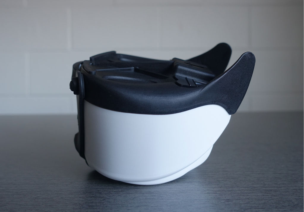Aeroclam P1 Bike Seat Bag - Large White Bottom &  Black Top. The tough, high tech, hard shell saddlebag.